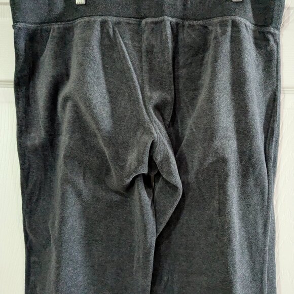 New York & Company Women's Velour Pants Gray, Size XL Petite, Cotton Blend Soft - Picture 6 of 13